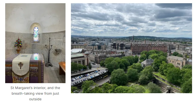 St Margaret's interior and a view from outside