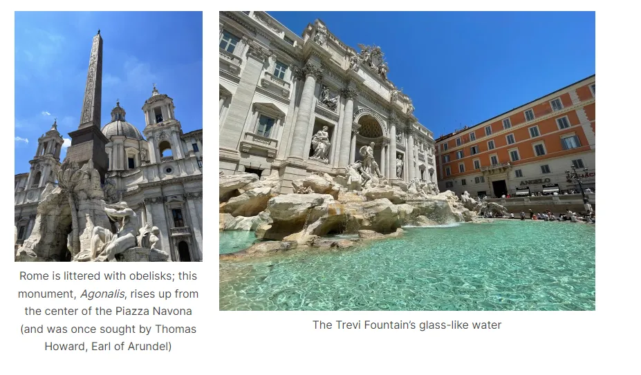 Images from the Trevi Fountain and Agonalis