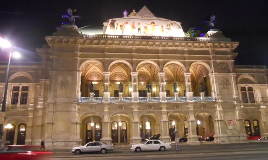 Vienna State Opera at night
